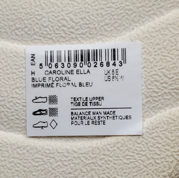 Clarks Collection Caroline Ella Leather Metallic Floral Sneakers  Size 8.5 Wide - Picture 9 of 9